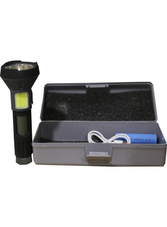 Polıce PS-356  Enerji Göstergeli, Yan Aydınlatma ve Powerbank Özellikli Şarjlı El Feneri