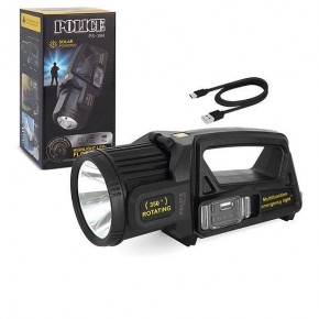 Polıce PS-384  Güneş Enerjili, Enerji Göstergeli, Telefon Şarj Etme Özellikli  Spot Fener
