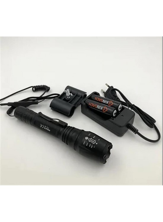 Polıce PS-90 Cree T6 LED Şarjlı Tüfek Feneri