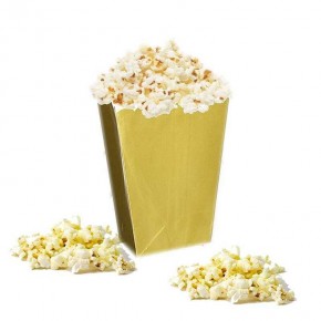 Popcorn Kutusu Altın Gümüş  8 li