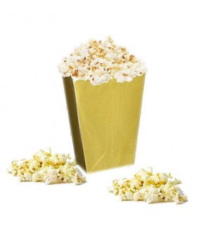 Popcorn Kutusu Altın Gümüş  8 li