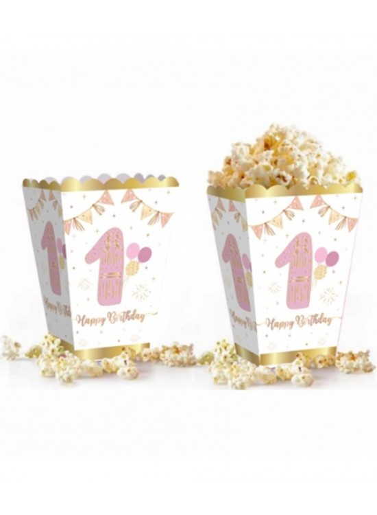Popcorn Kutusu Varaklı 1 Yaş 8li Popcorn Kutusu Varaklı 1 Yaş 8li