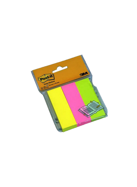 Post-it İndeks 100 YP 25x76 Fosforlu 3 Renk 671-3