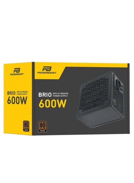 PowerBoost BST-ATX600E 600W APFC 12cm Fanlı  ATX PSU (Retail Box) Güç Kaynağı