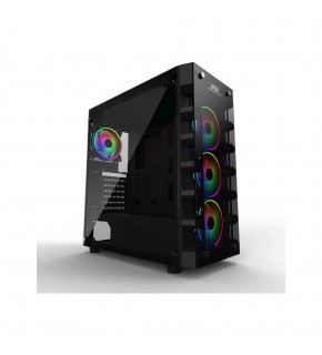 PowerBoost X59RGB-650W 80+ USB 3.0 Tempered Glass 6 x RGB Fanlı Gaming Kasa (JBST-X59RGB-650)
