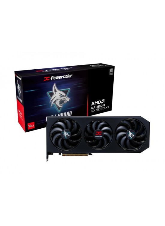 Powercolor Hellhound Radeon RX9070XT 16G-L-OC GDDR6 256Bit Gaming (Oyuncu) Ekran Kartı