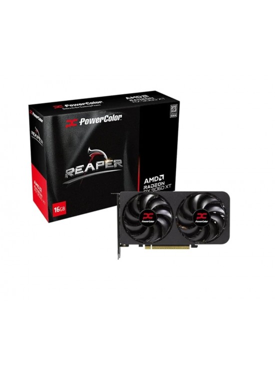 Powercolor Reaper Radeon RX9060XT 16G-A 16Gb Gddr6 128Bit Gaming (Oyuncu) Ekran Kartı