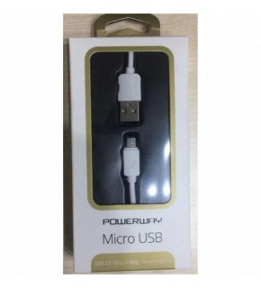 Powerway Sm03 2.A 1mt Usb Micro Şarj Kablo Kutulu Usb 2.0 Hızlı Şarj