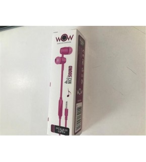 Powerway WOW Pink Kulak İçi Mikrofonlu Ses Kontrolli Kulaklık