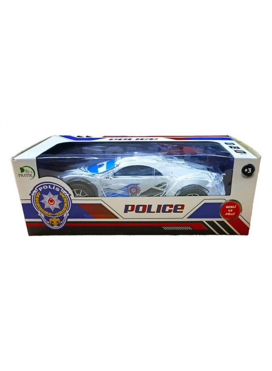 Pratik Kutulu Işıklı Müzikli Polis Arabası P1060 Pratik Kutulu Işıklı Müzikli Polis Arabası P1060