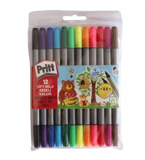 Pritt Keçeli Boya Kalemi Çift Uçlu 12 Renk 1687977