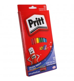 Pritt Kuru Boya Karton Kutu Jumbo Üçgen 12 Renk 1219733