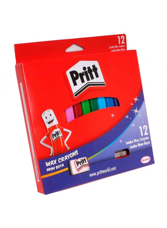 Pritt Pastel Boya Jumbo Silinebilir Üçgen 12 Lİ 1655739 Pritt Pastel Boya Jumbo Silinebilir Üçgen 12 Lİ 1655739