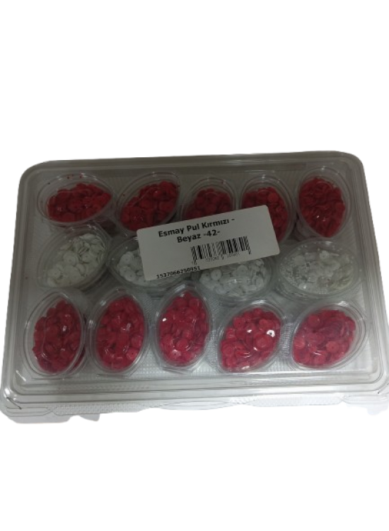 Pul Kırmızı -Beyaz (1 Adet)