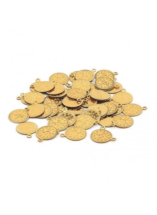 Pul Sarı Altın Yuvarlak 19Mm  P3481