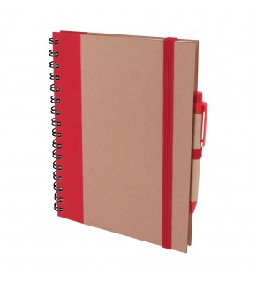 PURSAKLAR KIRMIZI SPİRALLİ TARİHSİZ DEFTER (15X21 CM)