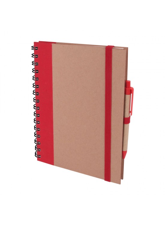PURSAKLAR KIRMIZI SPİRALLİ TARİHSİZ DEFTER (15X21 CM)