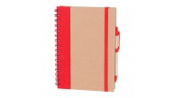PURSAKLAR KIRMIZI SPİRALLİ TARİHSİZ DEFTER (15X21 CM)