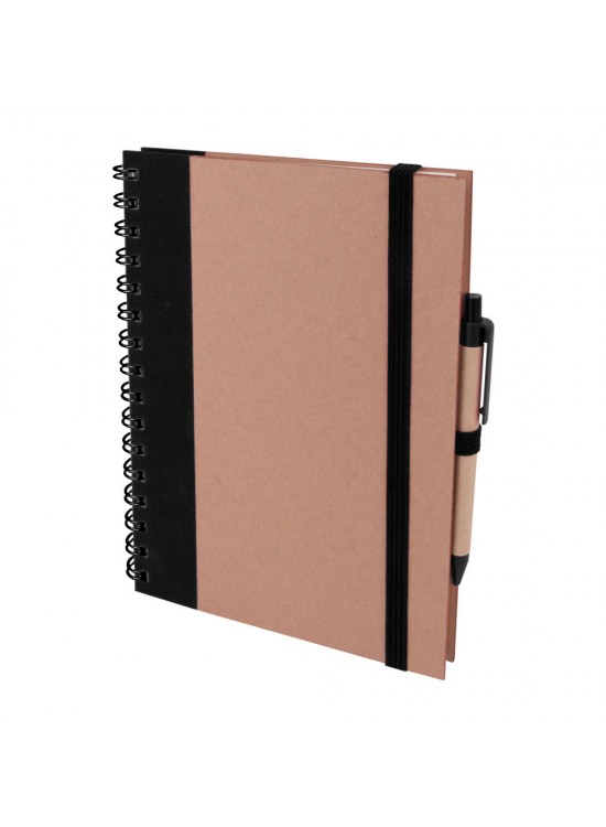 PURSAKLAR SİYAH SPİRALLİ TARİHSİZ DEFTER (15X21 CM)