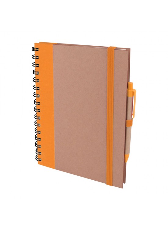 PURSAKLAR TURUNCU SPİRALLİ TARİHSİZ DEFTER (15X21 CM)