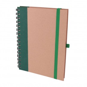 PURSAKLAR YEŞİL SPİRALLİ TARİHSİZ DEFTER (15X21 CM)