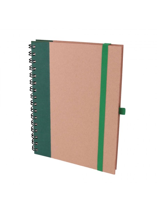 PURSAKLAR YEŞİL SPİRALLİ TARİHSİZ DEFTER (15X21 CM)