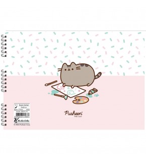 Pusheen Resim Defteri Spiralli 25x35 15 Yaprak (1 Adet)