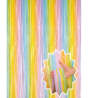 Püsküllü Masa Eteği Beyaz Geçişli 270x75cm