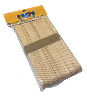 Puti Ahşap Büyük Dil Çubuğu Natural 50 Lİ 4612
