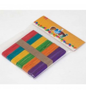 Puti Ahşap Küçük Dil Çubuğu Renkli 50 Lİ 4582