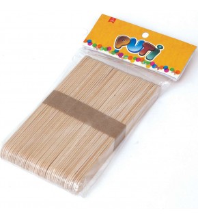 Puti Ahşap Küçük Dil Çubuğu Natural 50 Li 4599