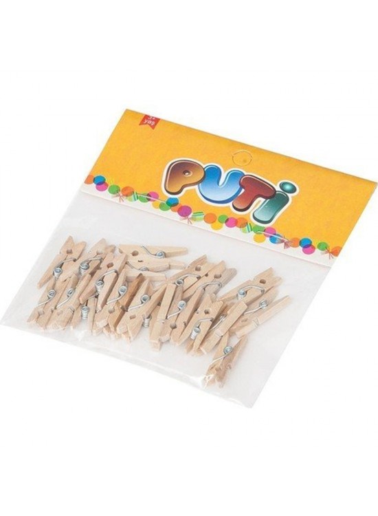 Puti Ahşap Küçük Mandal Natural 24 LÜ 4674 Puti Ahşap Küçük Mandal Natural 24 LÜ 4674