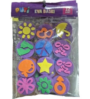 Puti Eva Baskı-12 Li Paket