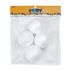 Puti Köpük Top 7 Cm 4 Lü 4780