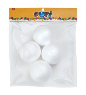 Puti Köpük Top 7 Cm 4 Lü 4780