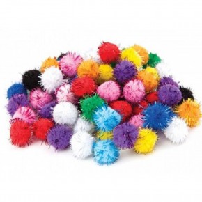 Puti Pon Pon Metalik 20 MM 4483 (1 Adet)