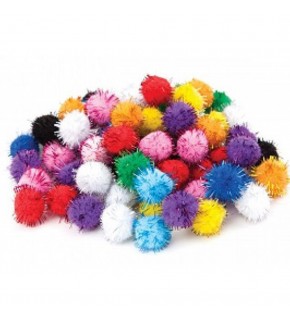 Puti Pon Pon Metalik 20 MM 4483 (1 Adet)