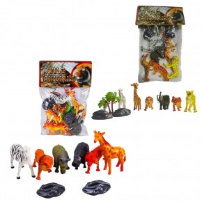 Pvc Vahşi Hayvanlar 6Lı  Kzl-Ys5-006Abc