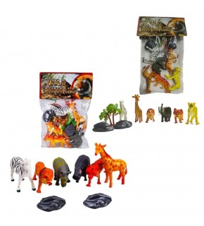 Pvc Vahşi Hayvanlar 6Lı  Kzl-Ys5-006Abc