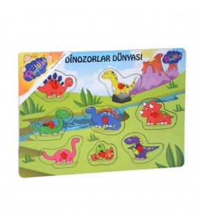 Pw Ahşap Tutmalı Dinazorlar Dünyası