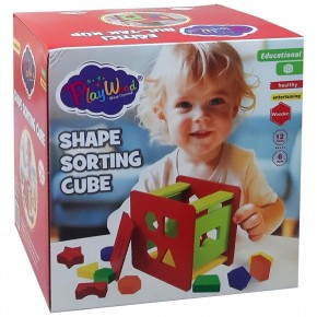 Play Wood Kutuda Ahşap Eğitici Bul Tak Küp ONY-411