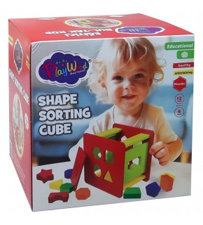 Play Wood Kutuda Ahşap Eğitici Bul Tak Küp ONY-411