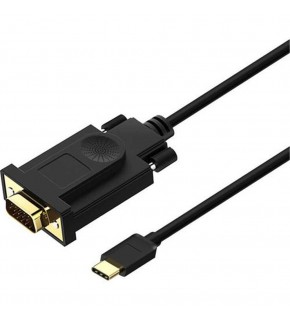Qgeem QG-UA17 1.8m USB Type-C to Erkek VGA Kablo