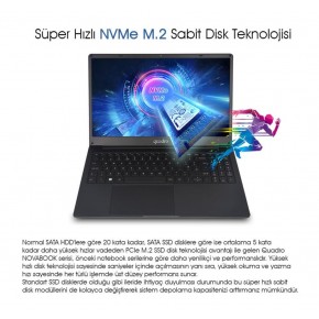 Quadro NovaBook IN16-1650P-CS Ci5 1035G7 16gb 512gb 15.6" FreeDos Notebook