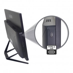 Quadro Stark H424D5 IPS Ci5 14400 8gb 512gb Type C-Usb 23.8" FreeDOS All İn One Bilgisayar