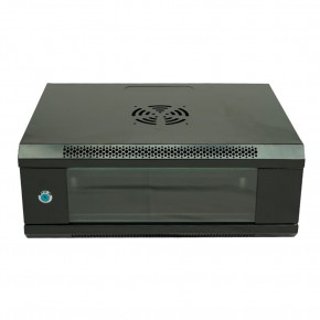 Racksan ML-6404S 4U Duvar Tipi Kabinet (200-530-400) Raf+Fan+Priz