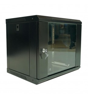Racksan ML-6409S 9U Duvar Tipi Kabinet (450-530-400) Raf+Fan+Priz