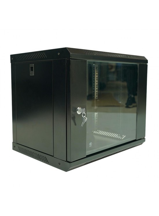 Racksan ML-6409S 9U Duvar Tipi Kabinet (450-530-400) Raf+Fan+Priz