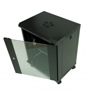 Racksan ML-6412S 12U Duvar Tipi Kabinet (600-530-400) Raf+Fan+Priz