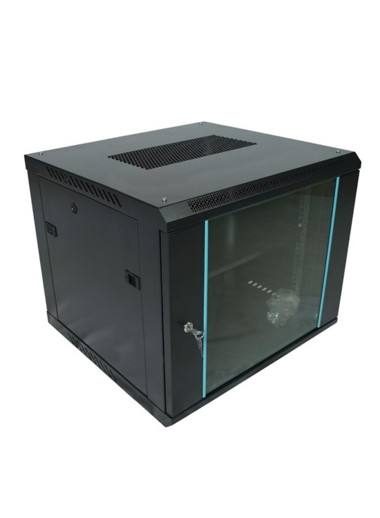 Racksan MT-6609S 9U Duvar Tipi Kabinet (500-600-600) Raf+Fan+Priz
